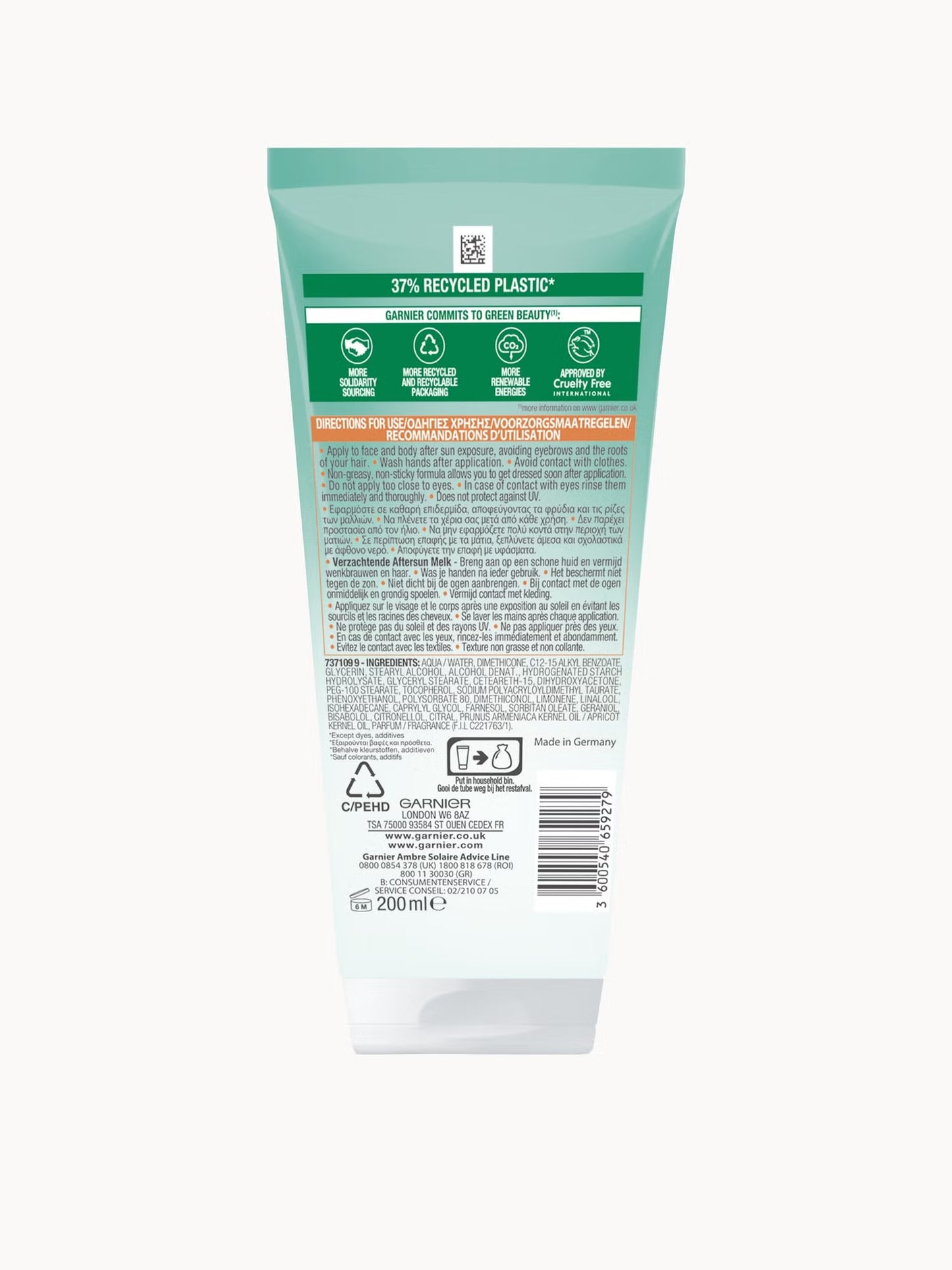 Garnieh Ambre Solaire After Sun Tan Maintainer with Self Tan - 200ml