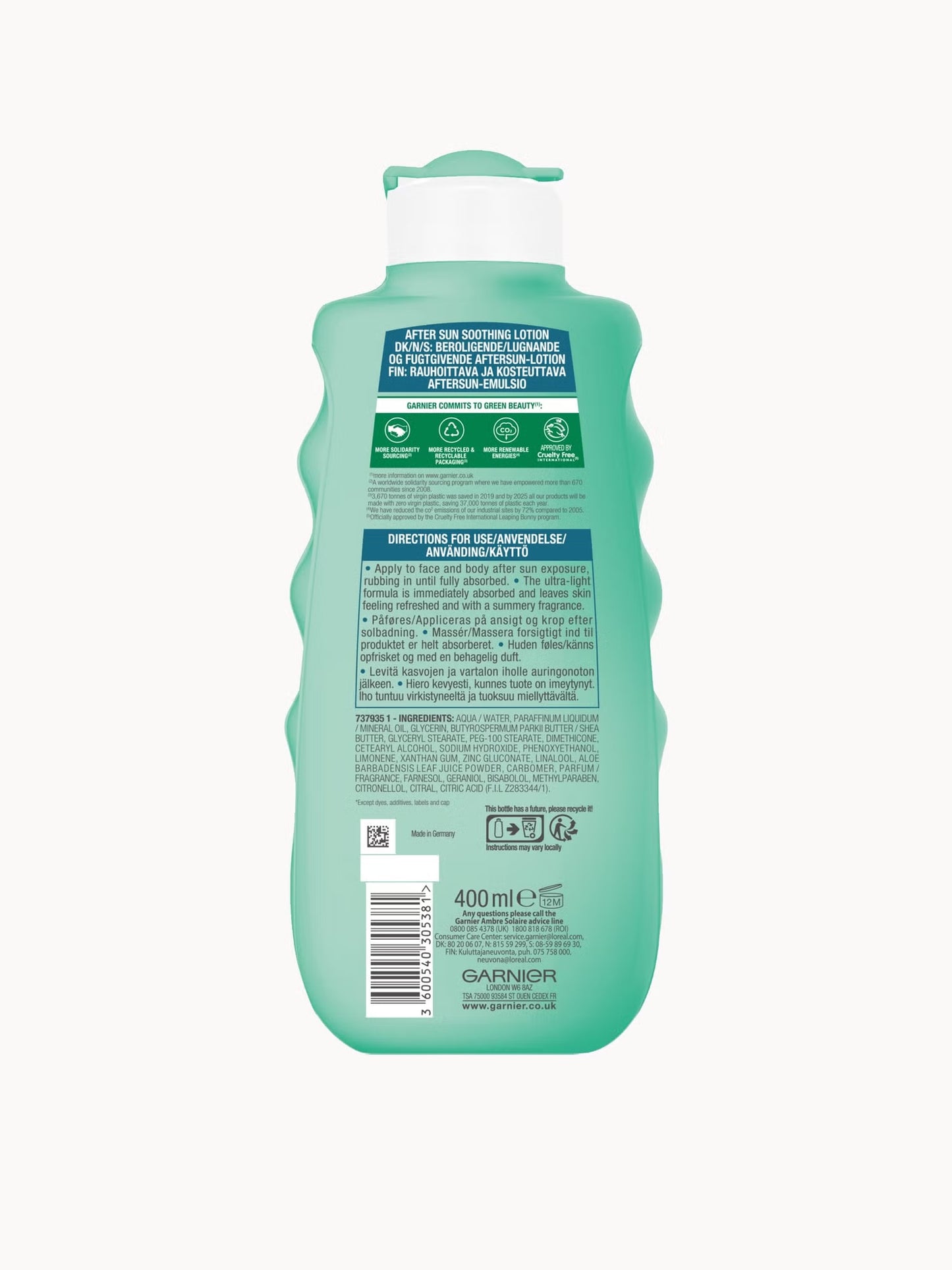 Garnier Ambre Solaire Hydrating Soothing After Sun Lotion - 400ml