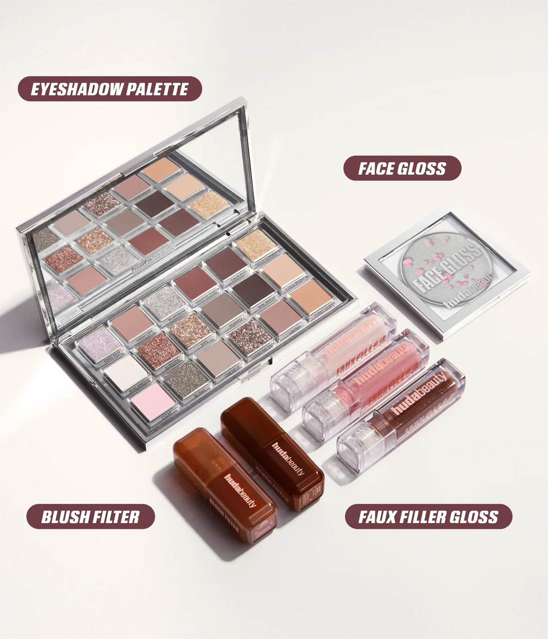 Huda Beauty Ice Nude Eyeshadow Palette - 16.8g