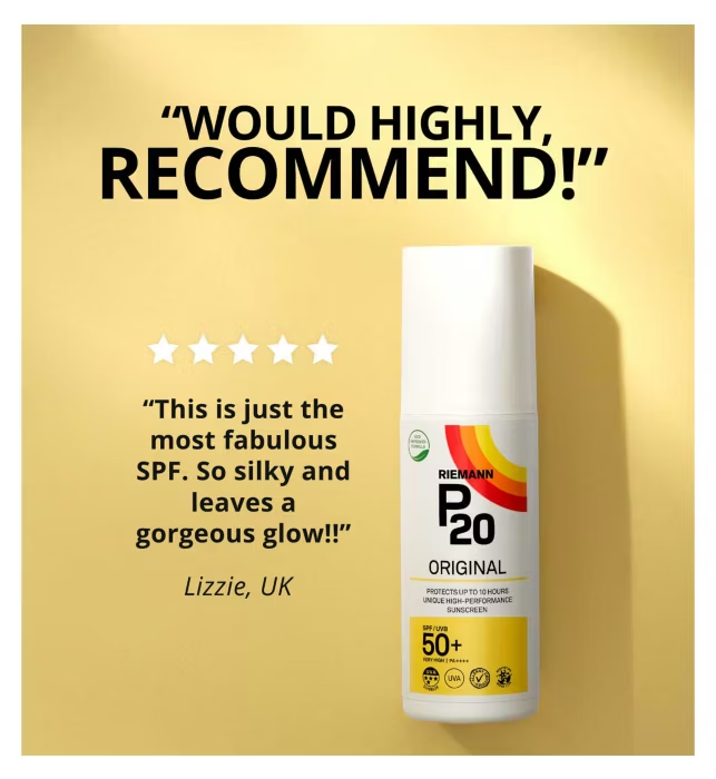 Riemann P20 Original SPF50 + Sun Cream Spray - 200ml