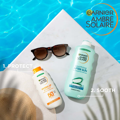Garnier Ambre Solaire After Sun Lotion For Face & Body With Aloe Vera - 175ml