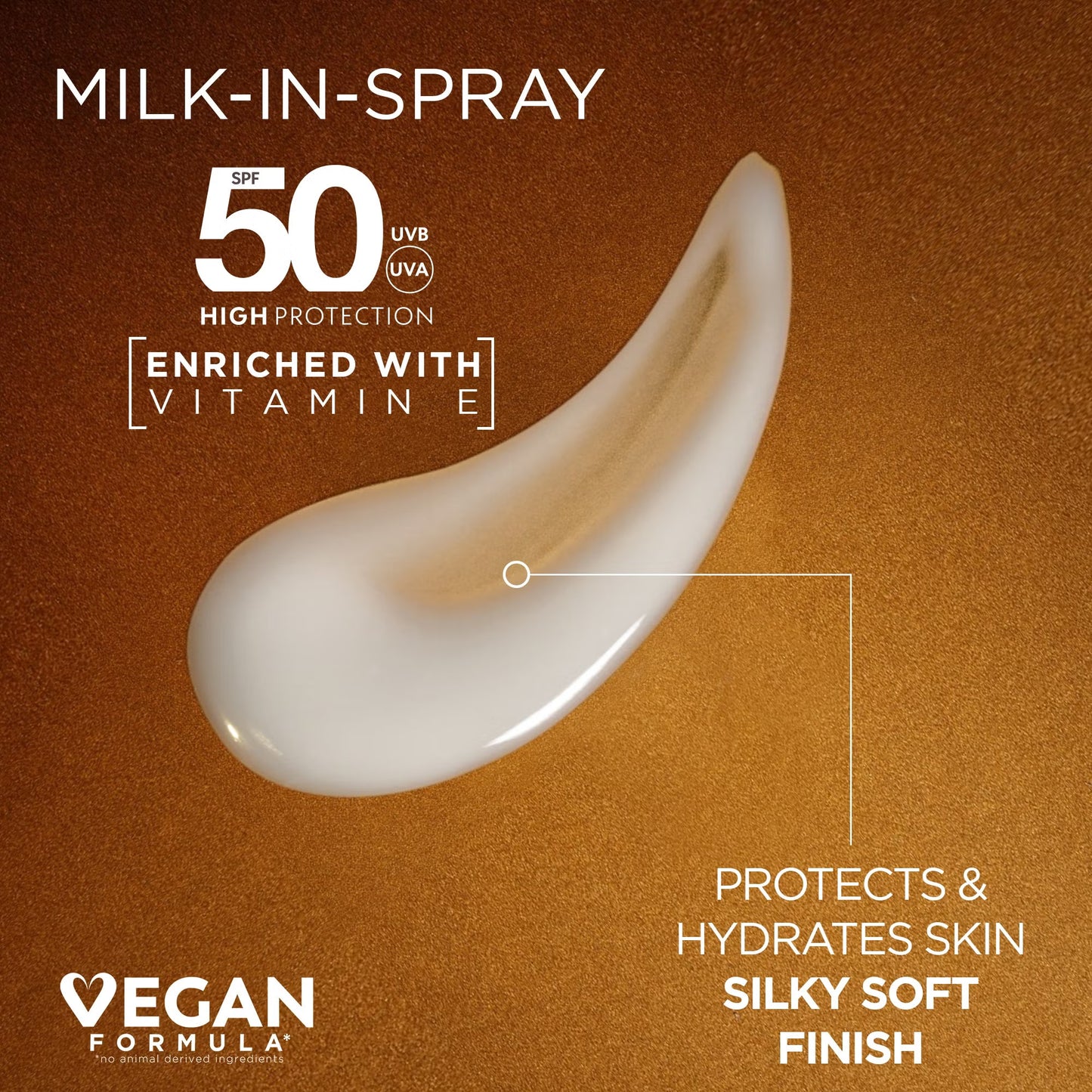 Garnier Ambre Solaire Ideal Bronze Milk-In Tanning SPF 50 Spray for Face and Body - 150ml