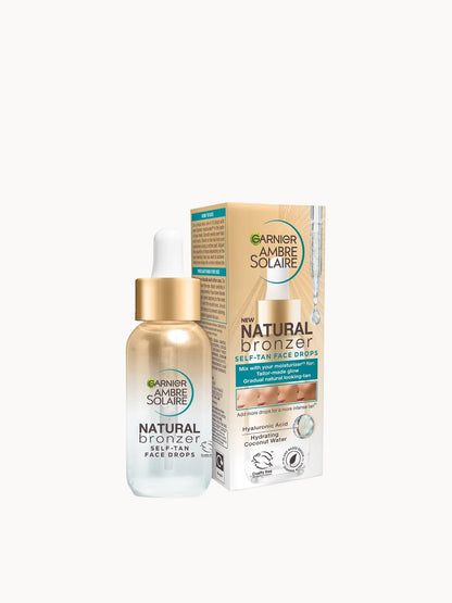 Garnier Ambre Solaire Natural Bronzer Self-Tan Face Drops - 30ml