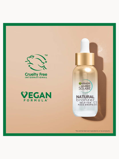 Garnier Ambre Solaire Natural Bronzer Self-Tan Face Drops - 30ml