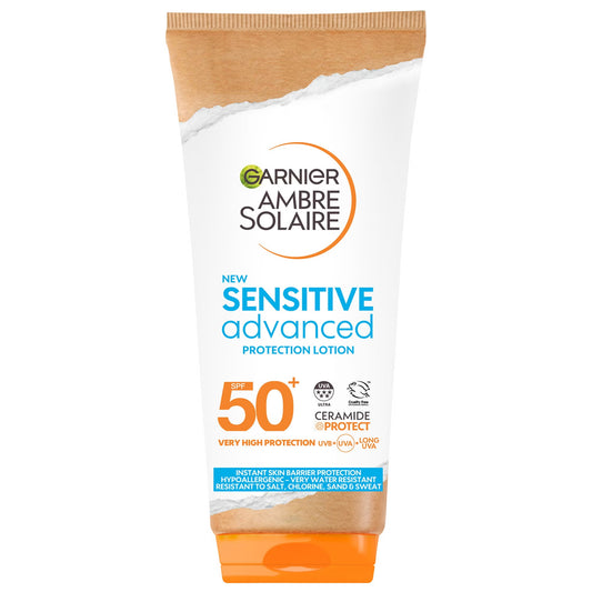 Garnier Ambre Solaire SPF 50+ Sensitive Advanced Sun Protection Cream - 175ml