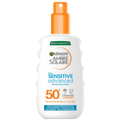 Garnier Ambre Solaire SPF 50+ Sensitive Advanced Sun Spray - 150ml