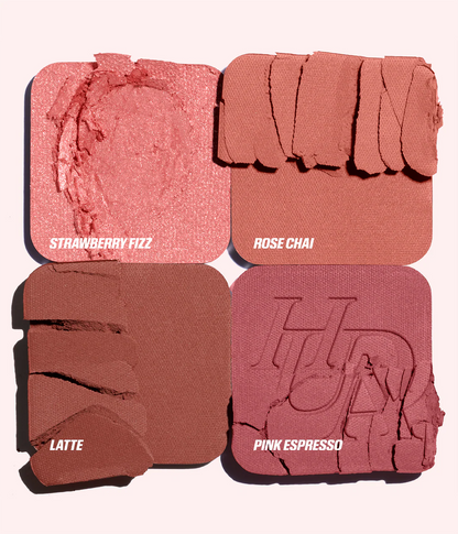 Huda Beauty Blush Filter Blurring Blush lighters Palette  Strawberry Latte - 7.5g