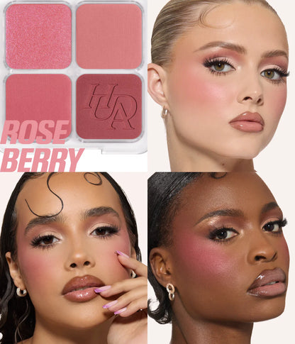 Huda Beauty Blush Filter Blurring Blush lighters Palette Rose Berry - 7.5g