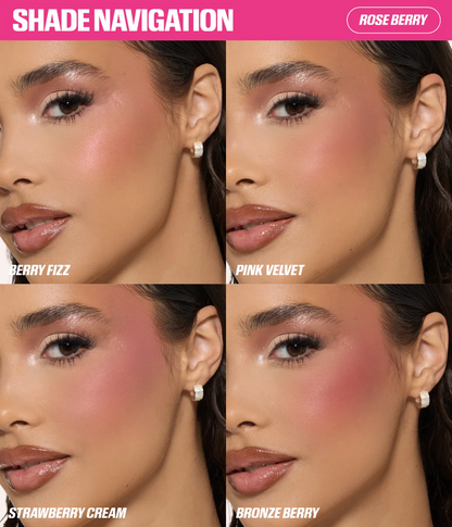 Huda Beauty Blush Filter Blurring Blush lighters Palette Rose Berry - 7.5g