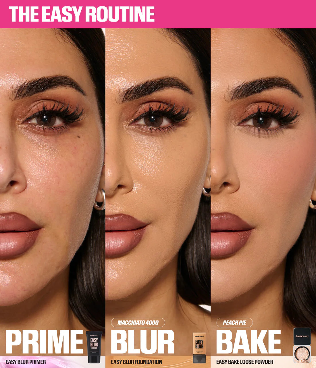 Huda Beauty Easy Blur Silicone-Free Smoothing Primer - Bronze Fudge 30ml