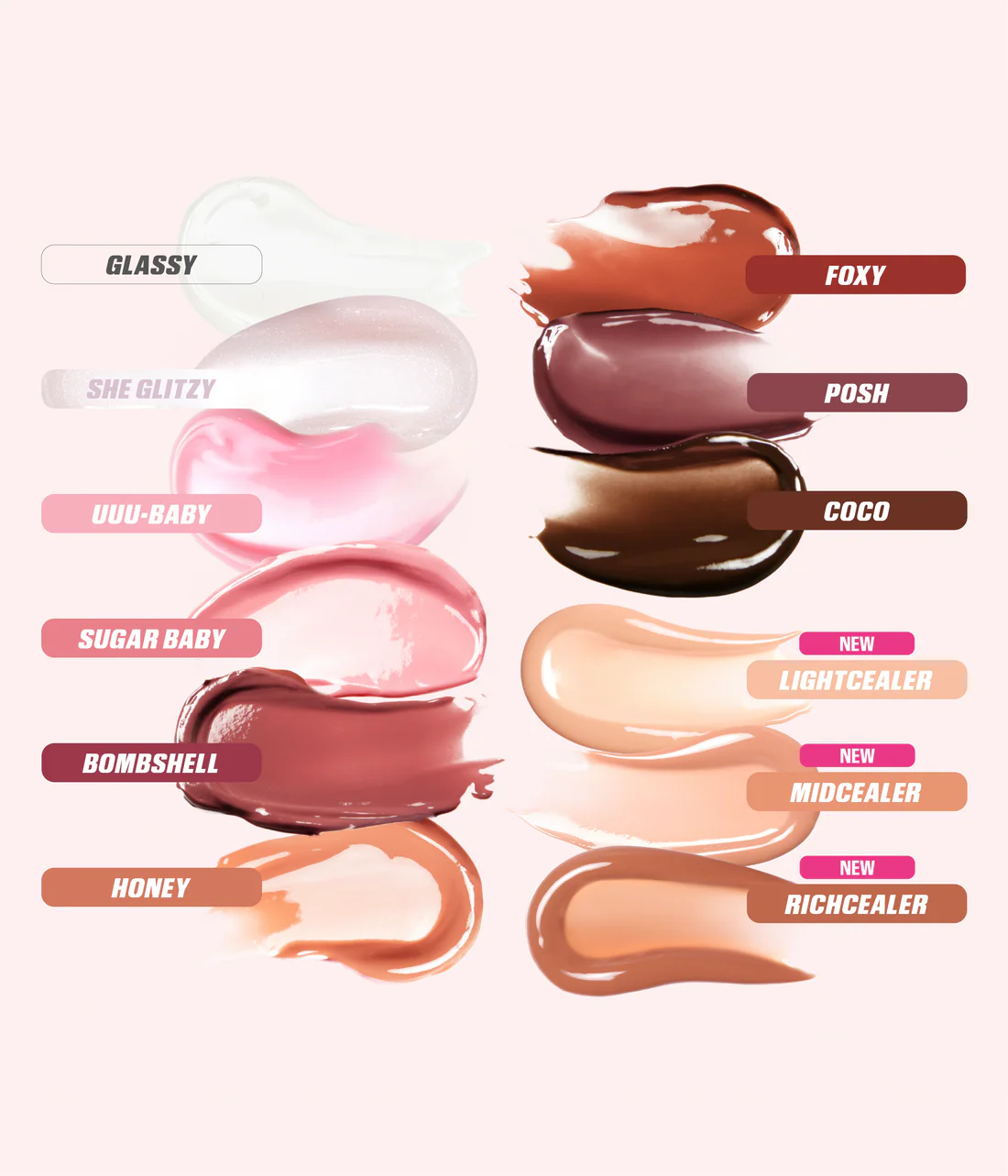 Huda Beauty Faux Filler Extra Shine Lip Gloss MidCealer - 3.9 ML