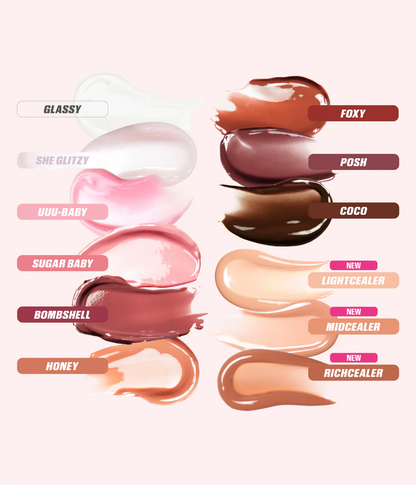 Huda Beauty Faux Filler Extra Shine Lip Gloss MidCealer - 3.9 ML