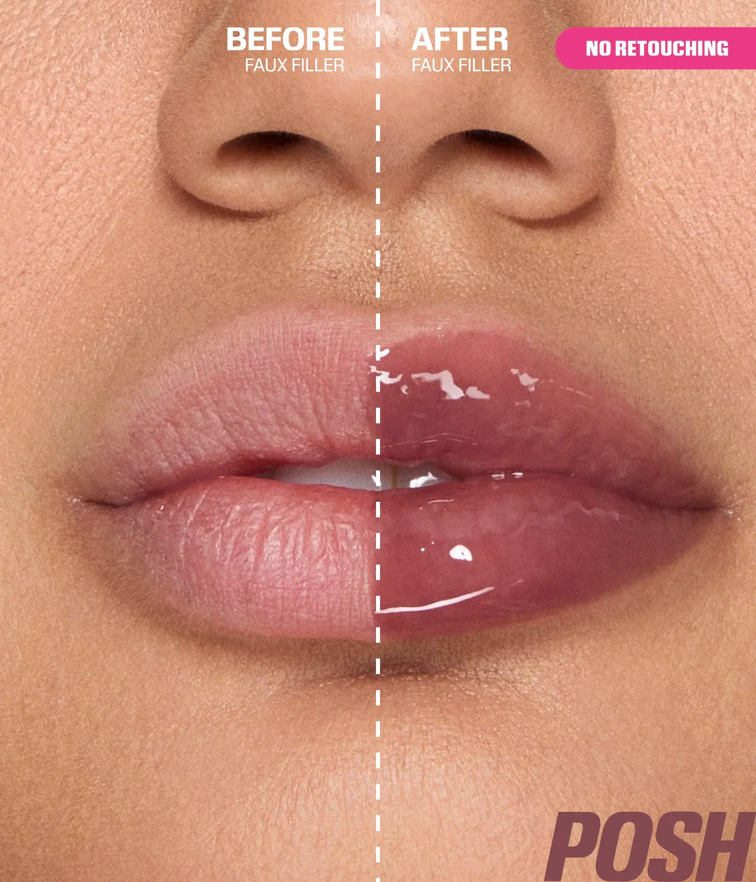 Huda Beauty Faux Filler Extra Shine Lip Gloss Posh - 3.9 ML