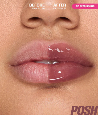 Huda Beauty Faux Filler Extra Shine Lip Gloss Posh - 3.9 ML
