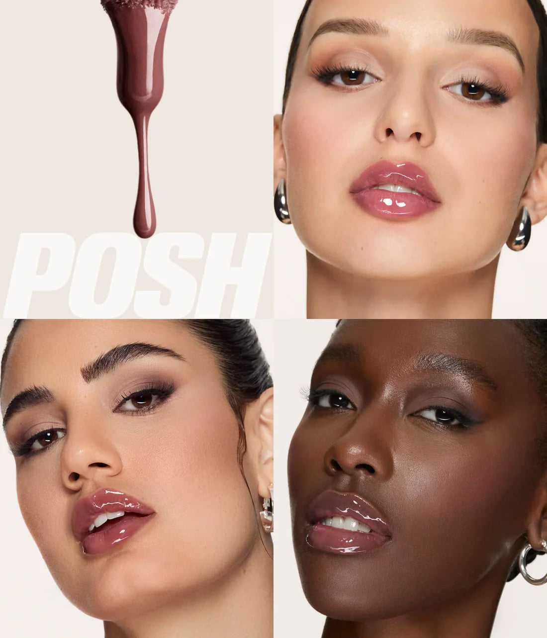 Huda Beauty Faux Filler Extra Shine Lip Gloss Posh - 3.9 ML