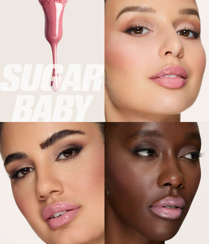 Huda Beauty Faux Filler Extra Shine Lip Gloss Sugar Baby - 3.9 ML