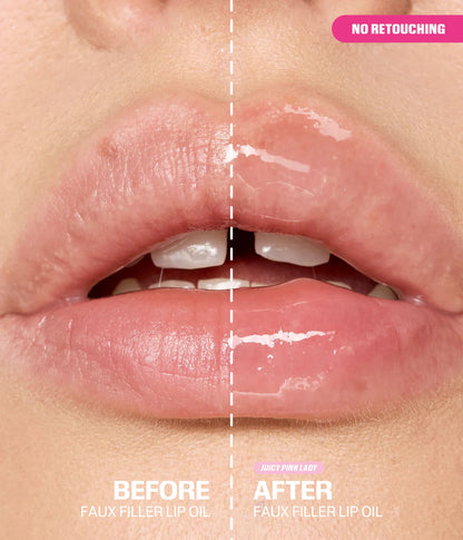 Huda Beauty Faux Filler Jelly Oil Pink Lady - 3.9 ML