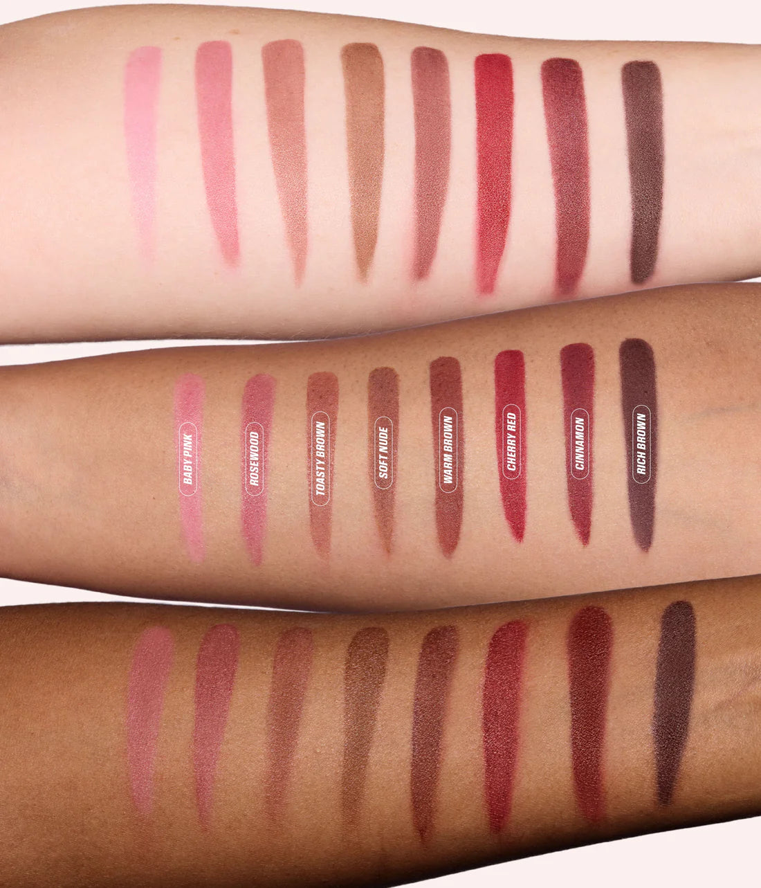 Huda Beauty Lip Contour Lip Stain For 12-Hour Wear Toasty Brown