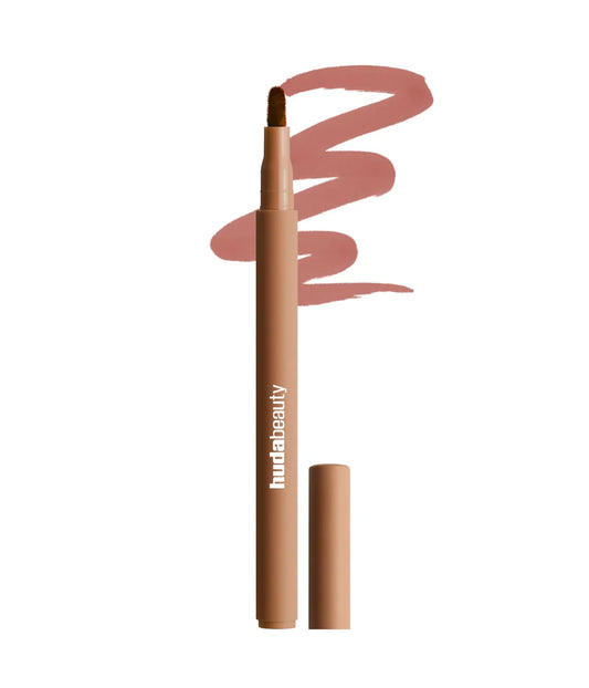 Huda Beauty Lip Contour Lip Stain For 12-Hour Wear Soft Nude