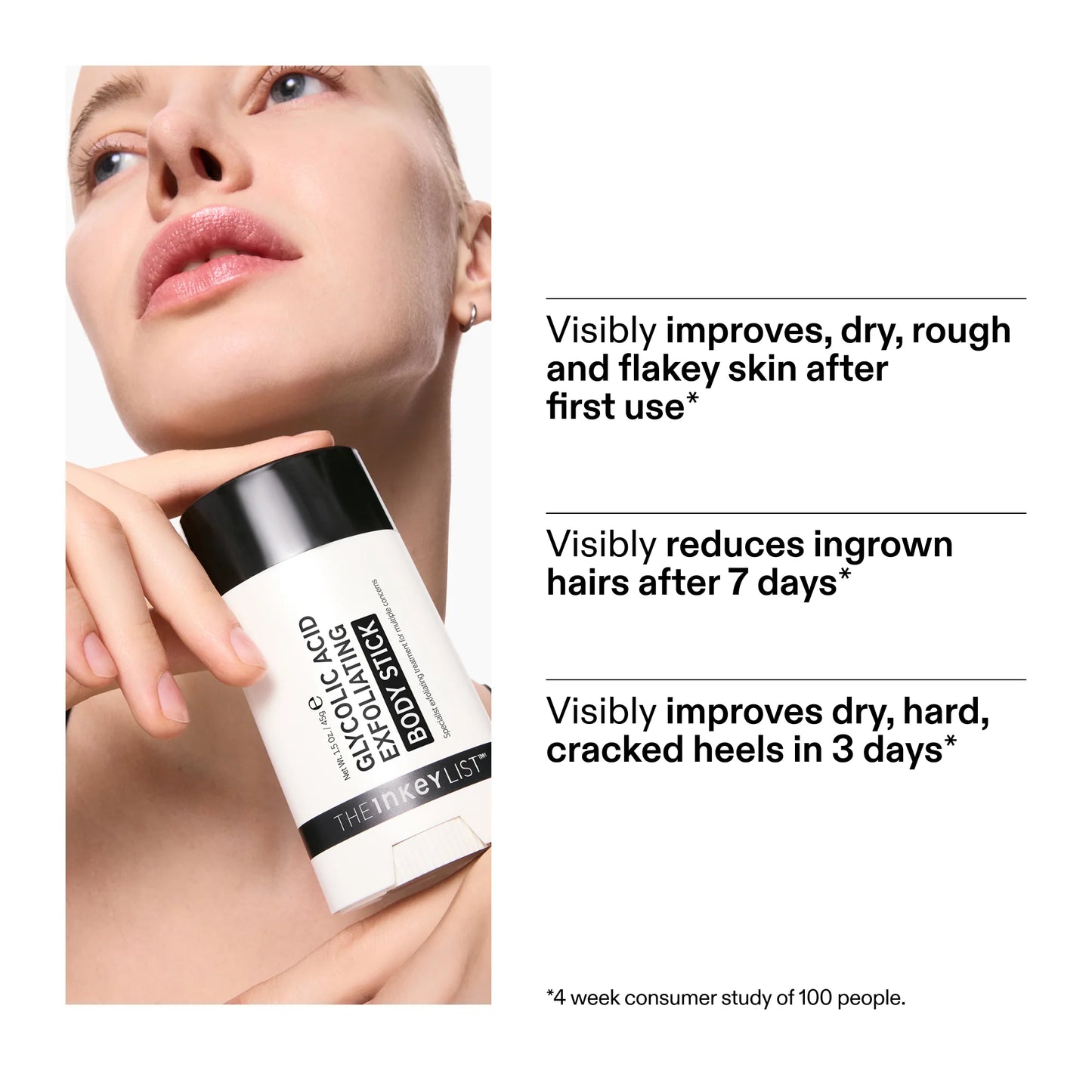 The Inkey List Glycolic Acid Exfoliating Body Stick - 45g