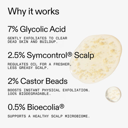 The Inkey List Glycolic Acid Exfoliating Scalp Scrub - 150ml