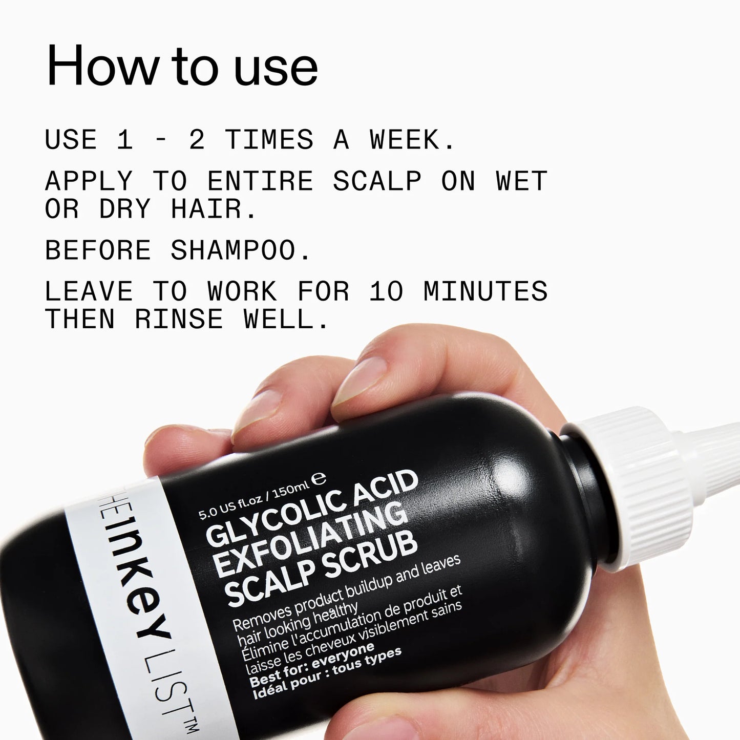 The Inkey List Glycolic Acid Exfoliating Scalp Scrub - 150ml
