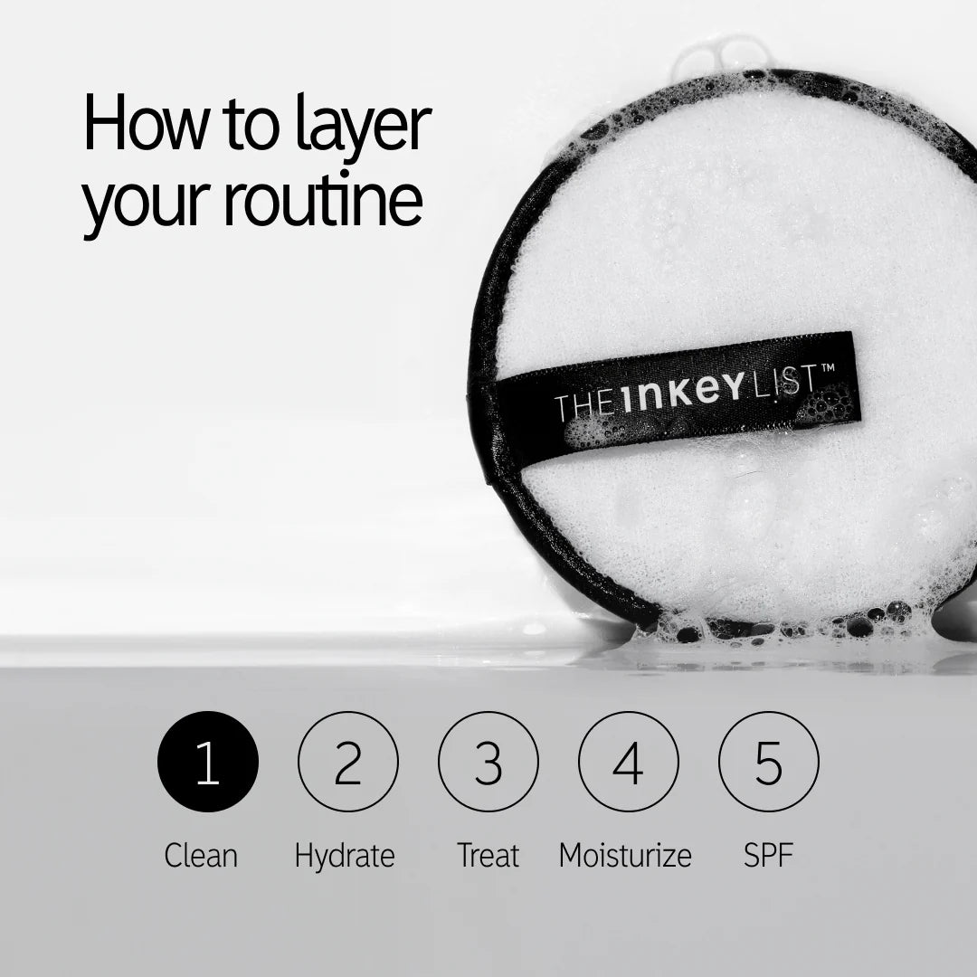 The Inkey List Reusable Double-sided Cleansing Pads*3