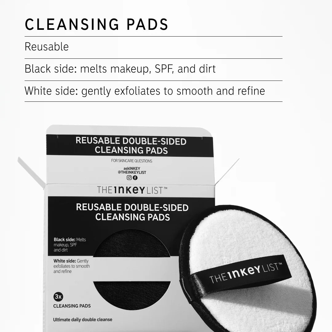 The Inkey List Reusable Double-sided Cleansing Pads*3
